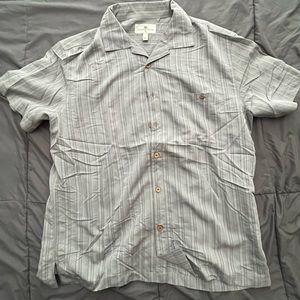 Mens Button Up Shirt XL Island Shores